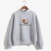 Women Hoodies 2019 Autumn Winter Sweatshirts Cartoon Kawaii Sushi Japanese Print Fleece Loose Moletom Feminino Harajuku Pullover