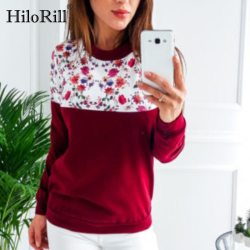 Women Leisure Jumper 2019 Autumn Print Hoodie Sweatshirt Casual O-neck Long Sleeve Pullover Hoodies Tracksuits Sudaderas Mujer