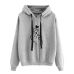 Women Sweatshirt And Hoody Ladies Hooded Love Printed Casual Pullovers Girls Long Sleeve Spring And Autumn Plus Size