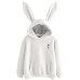 Women's 2019 Hot Sale Cute Bunny Girl Hoodie Casual cute longsleeve Sweatshirt Pullover with Ears S-XL ladies top Sweatershirt