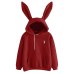 Women's 2019 Hot Sale Cute Bunny Girl Hoodie Casual cute longsleeve Sweatshirt Pullover with Ears S-XL ladies top Sweatershirt