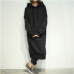 Women's Casual Loose Long Hoodies Sweatshirt Outerwear Jacket Tunic Coat Dress