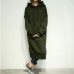 Women's Casual Loose Long Hoodies Sweatshirt Outerwear Jacket Tunic Coat Dress