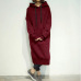 Women's Casual Loose Long Hoodies Sweatshirt Outerwear Jacket Tunic Coat Dress