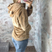 Women's Flannel Hoodies Sweatshirts Lovely With Bears Ears Solid Warm Hoodie Autumn Winter Casual Campus Pullovers Coat