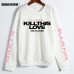 XUANSHOW Unisex Lovers Clothes Korean BLACKPINK KILL THIS LOVE Album Letters Sweatshirt Man Woman Pullover Sudadera Mujer