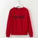 Yes Boss Letter Hoodies Cotton Basic Student BF Style Pullovers Sports Loose Tops Long Sleeve Outwear Street Girls Sweatshirts