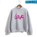 bangtan Boys korean style Fashion  turtleneck O-neck Sweatshirts kpop Women Oversize outwear kpop Bangtan Clothes 2019 Arrival