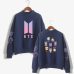 bangtan Boys korean style Fashion  turtleneck O-neck Sweatshirts kpop Women Oversize outwear kpop Bangtan Clothes 2019 Arrival