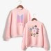 bangtan Boys korean style Fashion  turtleneck O-neck Sweatshirts kpop Women Oversize outwear kpop Bangtan Clothes 2019 Arrival