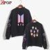 bangtan Boys korean style Fashion  turtleneck O-neck Sweatshirts kpop Women Oversize outwear kpop Bangtan Clothes 2019 Arrival