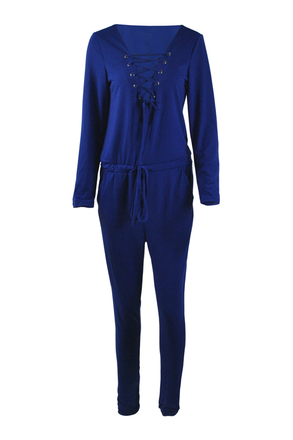 Cotton Blends Solid Regular Jumpsuits