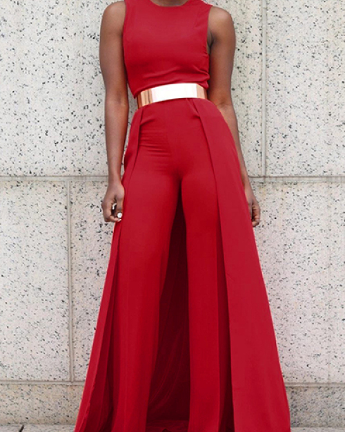 Cotton Solid Regular Jumpsuits Cotton Solid Regular Jumpsuits