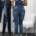 Denim Solid Regular Jumpsuits Denim Solid Regular Jumpsuits