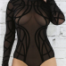 Sexy See-Through Black Polyester One-piece Jumpsuits Sexy See-Through Black Polyester One-piece Jumpsuits