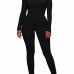 Stylish Dew Shoulder Black Polyester One-piece Jumpsuits Stylish Dew Shoulder Black Polyester One-piece Jumpsuits