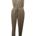 Cheap Sexy Tank Sleeveless Solid Grey Blending One-piece Regular Jumpsuit Cheap Sexy Tank Sleeveless Solid Grey Blending One-piece Regular Jumpsuit