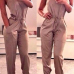 Cheap Sexy Tank Sleeveless Solid Grey Blending One-piece Regular Jumpsuit Cheap Sexy Tank Sleeveless Solid Grey Blending One-piece Regular Jumpsuit