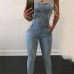 Denim Solid Skinny Jumpsuits Denim Solid Skinny Jumpsuits