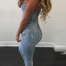Denim Solid Skinny Jumpsuits Denim Solid Skinny Jumpsuits