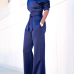 Euramerican Navy Blue Knitting One-piece Jumpsuits Euramerican Navy Blue Knitting One-piece Jumpsuits