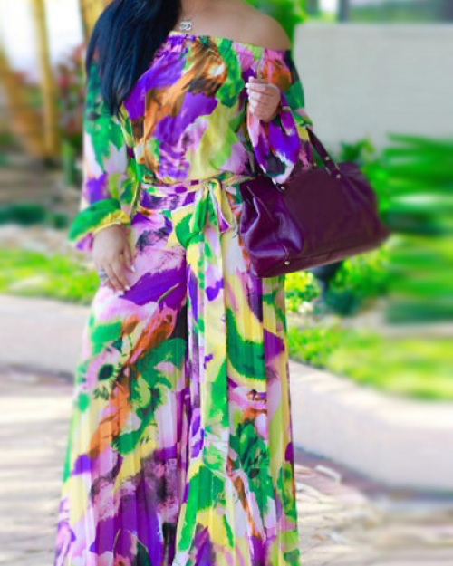 Polyester Print Loose Jumpsuits Polyester Print Loose Jumpsuits