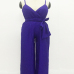 Polyester Solid Boot Cut Womens Jumpsuits Polyester Solid Boot Cut Womens Jumpsuits