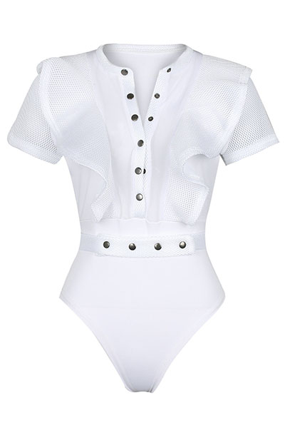 Polyester Solid Skinny Jumpsuits