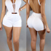 Sexy Deep V Neck Sleeveless Backless White Healthy Fabric One-piece Jumpsuits Sexy Deep V Neck Sleeveless Backless White Healthy Fabric One-piece Jumpsuits