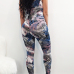 Sexy Printed Blue Qmilch One-piece Skinny Jumpsuits Sexy Printed Blue Qmilch One-piece Skinny Jumpsuits