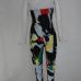 Sexy Strapless Sleeveless Multi-colored Print Polyester One-piece Regular Jumpsuit Sexy Strapless Sleeveless Multi-colored Print Polyester One-piece Regular Jumpsuit