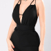Sexy V Neck Spaghetti Strap Sleeveless Backless Black Knitting One-piece Skinny Jumpsuits Sexy V Neck Spaghetti Strap Sleeveless Backless Black Knitting One-piece Skinny Jumpsuits