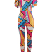 Stylish Digital Printing Qmilch One-piece Skinny Jumpsuits Stylish Digital Printing Qmilch One-piece Skinny Jumpsuits