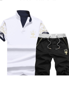  Pullovers Cotton Turndown Collar Print Men Clothes