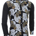 Ethnic Style Turndown Collar Long Sleeves Printed Patchwork Cotton Shirt Ethnic Style Turndown Collar Long Sleeves Printed Patchwork Cotton Shirt