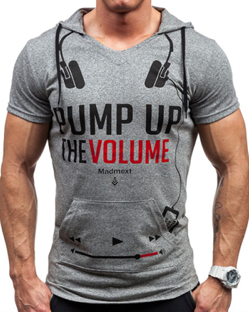 Pullovers Cotton Blends Hooded collar Short Sleeve Print Men Clothes Pullovers Cotton Blends Hooded collar Short Sleeve Print Men Clothes