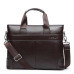 2019 Men's Business Black Casual Bag pu leather Briefcase men's Tote bags Brown High quality male Business large capacity