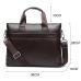 2019 Men's Business Black Casual Bag pu leather Briefcase men's Tote bags Brown High quality male Business large capacity