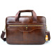 AETOO Genuine Leather genuine leather laptop bag Handbags Cowhide Men Crossbody Bag Men's Travel brown leather briefcase