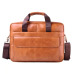 AETOO Genuine Leather genuine leather laptop bag Handbags Cowhide Men Crossbody Bag Men's Travel brown leather briefcase