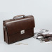 BERAGHINI Business Man Bag Theftproof Lock PU Leather Briefcase For Man Solid Bank OL Mens Briefcase Bag Dress Man Handbag