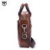 Genuine leather men's Briefcase vintage business computer bag fashion messenger bags man shoulder bag postman male Handbags