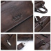 JEEP BULUO Men Briefcase Bag High Quality Business Famous Brand Leather Shoulder Messenger Bags Office Handbag 14 inch Laptop