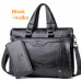 Men Business Leather Briefcase Shoulder Messenger Bag for 14" Laptop Men's Crossbody Briefcase Bags man Handbag Messenger bags