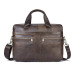 Osmond Men Briefcases Lawyer Genuine Leather Handbag Vintage Laptop Briefcase Messenger Bags Casual Men's Bag For Documents