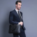 VORMOR Promotion Simple Famous Brand Business Men Briefcase Bag Luxury Leather Laptop Bag Man Shoulder Bag bolsa maleta