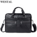 WETSTAL Business Briefcases Man for lawyer Genuine Leather Messenger Bag Men Shoulder Bags leather laptop men's briefcases 2019