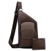 BULUO JEEP Brand Man's Sling Bag High Quality Leather Crossbody Chest Bag For Young Men Fashion Casual Shoulder Bags New Male