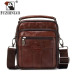 FUZHINIAO Genuine Cow Leather Messenger Bag Men Handbag Chest Crossbody Shoulder Bag Tas Business Small Male Bolsas Sac Brown