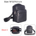 Genuine Cow Leather Men Business Messenger Bag Zipper Design Solid Crossbody Bags Mens Large Capacity Black Shoulder Bag for Man